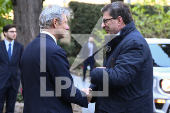 2023-02-14 - Giancarlo Giorgetti Economy Minister during the celebration of the 94th anniversary of the Lateran Pacts and the 39th anniversary of the Agreement amending the Concordat, at the Embassy of Italy to the Holy See (Palazzo Borromeo), 14 February 2023, Rome, Italy. - 94° ANNIVERSARIO DEI PATTI LATERANENSI - NEWS - RELIGION