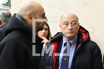 2023-04-13 - Lawyer Antonio Buccioni during the funeral of Alessandro Parini, who died in the Tel Aviv bombing, in the Basilica of Saints Peter and Paul in Eur 13th April 2023, Rome, Italy. - ALESSANDRO PARINI FUNERAL - NEWS - RELIGION