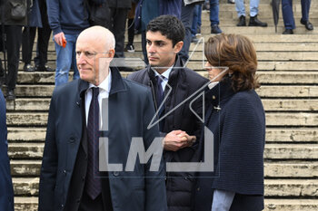 2023-04-13 - The Family of Alessandro during the funeral of Alessandro Parini, who died in the Tel Aviv bombing, in the Basilica of Saints Peter and Paul in Eur 13th April 2023, Rome, Italy. - ALESSANDRO PARINI FUNERAL - NEWS - RELIGION
