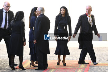 2023-08-17 - Mialy Rajoelina wife of Andry Rajoelina, President of Madagascar, on August 17, 2023 at the Cortile di San Damaso, Vatican City, Rome, Italy. -  MEETING BETWEEN POPE FRANCIS AND ANDRY RAJOELINA, PRESIDENT OF MADAGASCAR - NEWS - RELIGION