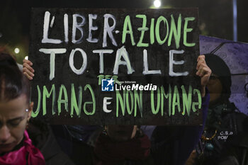 2023-11-25 - Demonstrator with banners - GIORNATA CONTRO LA VIOLENZA SULLE DONNE 2023 _ NON UNA DI MENO - NEWS - SOCIETY