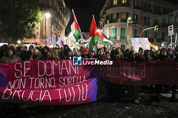 2023-11-25 - Demonstrators with banners - GIORNATA CONTRO LA VIOLENZA SULLE DONNE 2023 _ NON UNA DI MENO - NEWS - SOCIETY