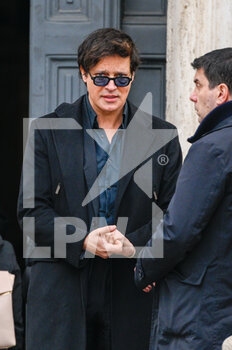 27/02/2023 - Gabriel Garko during the funeral of Maurizio Costanzo at the Church of the Artists in Piazza del Popolo Rome Italy February 27 2023 - FUNERALE / FUNERAL OF MAURIZIO COSTANZO  - NEWS - VIP