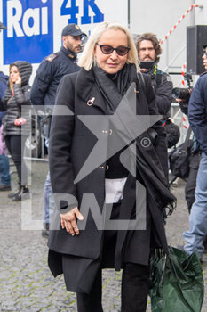 27/02/2023 - Eleonora Giorgi during the funeral of Maurizio Costanzo at the Church of the Artists in Piazza del Popolo Rome Italy February 27 2023 - FUNERALE / FUNERAL OF MAURIZIO COSTANZO  - NEWS - VIP