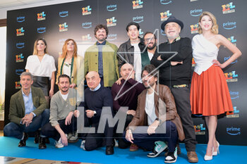 02/03/2023 - The Cast during the presentation of the Italian game show Lol: Chi ride e' fuori 3 broadcast on Prime video from 9 March 2023 - Rome Italy2023 - Rome Italy - PHOTOCALL OF THE ITALIAN GAME SHOW LOL: CHI RIDE E' FUORI 3 - NEWS - VIP