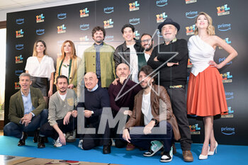 02/03/2023 - The Cast during the presentation of the Italian game show Lol: Chi ride e' fuori 3 broadcast on Prime video from 9 March 2023 - Rome Italy - PHOTOCALL OF THE ITALIAN GAME SHOW LOL: CHI RIDE E' FUORI 3 - NEWS - VIP