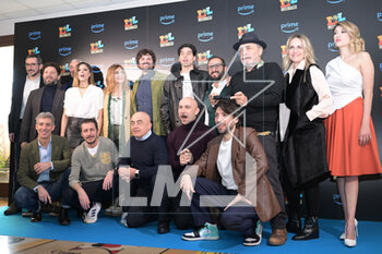 02/03/2023 - The Cast during the presentation of the Italian game show Lol: Chi ride e' fuori 3 broadcast on Prime video from 9 March 2023 - Rome Italy - PHOTOCALL OF THE ITALIAN GAME SHOW LOL: CHI RIDE E' FUORI 3 - NEWS - VIP