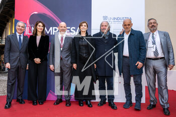 2023-04-13 - Paola Cortellesi ,Riccardo Milani, Angelo Camilli e Giampaolo Letta during the film event 