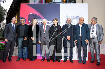 2023-04-13 - Paola Cortellesi ,Riccardo Milani, Angelo Camilli ,Giampaolo Letta e Paolo Genovese during the film event 