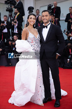 2023-08-31 - Giulia Salemi and Pierpaolo Petrelli attend a red carpet for the movie 