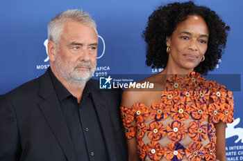 2023-08-31 - Luc Besson and Virginie Silla attend a photocall for the movie 