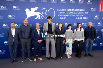 2023-09-04 - Guest, guest, Youree Henley, Jacob Elordi, Sofia Coppola, Cailee Spaeny, Priscilla Presley, Lorenzo Mieli and guest attend a photocall for the movie 