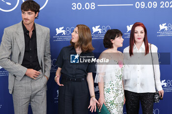 2023-09-04 - Jacob Elordi, Sofia Coppola, Cailee Spaeny and Priscilla Presley attend a photocall for the movie 