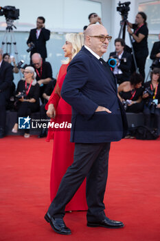 2023-09-04 - Francesca Lo Schiavo and Dante Ferretti attend a red carpet for the movie 