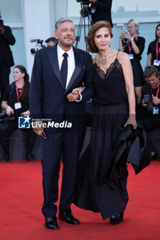 2023-09-05 - Sergio Castellitto and Margaret Mazzantini attend a red carpet for the movie 