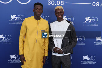 2023-09-06 - Seydou Sarr and Moustapha Fall attend a photocall for 