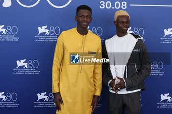 2023-09-06 - Seydou Sarr and Moustapha Fall attend a photocall for 