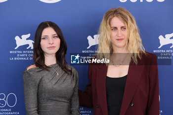 2023-09-07 - Actress Cathalina Geeraerts (L), Belgian director Fien Troch pose during the photocall of the movie 