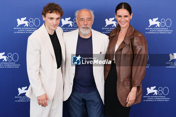 2023-09-07 - Franz Rogowski, Giorgio Diritti and Valentina Belle attend a photocall for the movie 