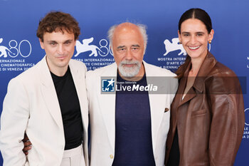 2023-09-07 - Franz Rogowski, Giorgio Diritti and Valentina Belle attend a photocall for the movie 