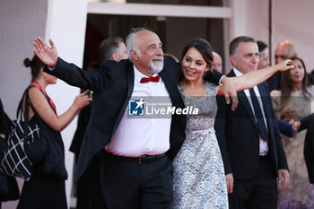 2023-09-07 - Giorgio Diritti and Francesca Scorzoni attend a red carpet for the movie 