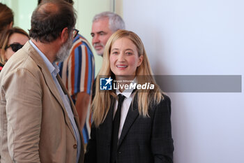 2023-09-08 - Alba Rohrwacher (R) and guest attend a photocall for the movie 