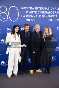 2023-09-08 - Marie Drucker, Guillaume Canet, Stephane Brize and Alba Rohrwacher attend a photocall for the movie 