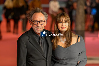 2023-10-19 - Tim Burton and Monica Bellucci attends the red carpet of the movie “Diabolik chi sei?” during the 18th Rome Film Festival at Auditorium Parco Della Musica on October 19, 2023 in Rome, Italy. - RED CARPET OF THE MOVIE “DIABOLIK CHI SEI?” 18TH ROME FILM FESTIVAL AT AUDITORIUM PARCO DELLA MUSICA - NEWS - VIP