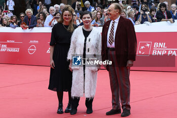 2023-10-20 - Alice Rohrwacher, Isabella Rossellini and Renzo Arbore during the Red Carpet at the 18th Edition of the Rome Film Festival, 20 October 2023, Auditorium Parco della Musica, Rome, Italy - ROME FILM FESTIVAL 18TH EDITION - DAY 3 - NEWS - VIP