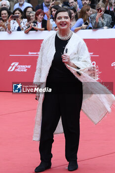 2023-10-20 - Isabella Rossellini during the Red Carpet at the 18th Edition of the Rome Film Festival, 20 October 2023, Auditorium Parco della Musica, Rome, Italy - ROME FILM FESTIVAL 18TH EDITION - DAY 3 - NEWS - VIP