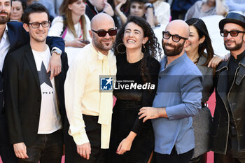2023-10-20 - Giuliano Sangiorgi, Giorgio Testi and Verdiana Vitti attend a red carpet for the movie 