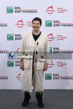2023-10-20 - Isabella Rossellini attend a Photocall during the 18th Edition of the Rome Film Festival, 20 October 2023, Auditorium Parco della Musica, Rome, Italy - ROME FILM FESTIVAL 18TH EDITION - DAY 3 - NEWS - VIP