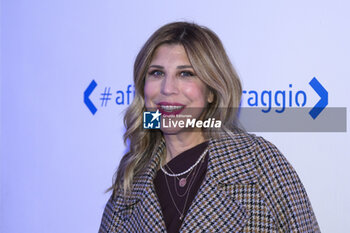 2023-11-21 - Michela Andreozzi during the Photocall of the VI edition of the #afiancodelcoraggio literary award, promoted by Roche, which sees the short 