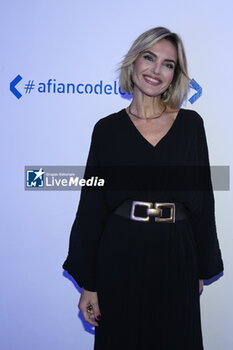 2023-11-21 - Laura Chimenti, TG1 journalist, during the Photocall of the VI edition of the #afiancodelcoraggio literary award, promoted by Roche, which sees the short 