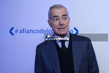 2023-11-21 - Giampaolo Letta, film producer, during the Photocall of the VI edition of the #afiancodelcoraggio literary award, promoted by Roche, which sees the short 