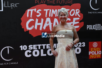 2023-09-10 - Jennifer Jones during the Red Carper of Time fo Change at Colosseo, 10 September 2023, Rome, Italy. - RED CARPET TIME FOR CHANGE - REPORTAGE - VIP
