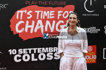 2023-09-10 - Lina Sastri during the Red Carper of Time fo Change at Colosseo, 10 September 2023, Rome, Italy. - RED CARPET TIME FOR CHANGE - REPORTAGE - VIP
