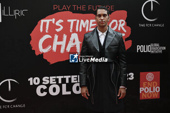 2023-09-10 - Mahmood during the Red Carper of Time fo Change at Colosseo, 10 September 2023, Rome, Italy. - RED CARPET TIME FOR CHANGE - REPORTAGE - VIP
