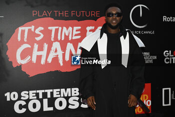 2023-09-10 - Leslie Sackey during the Red Carper of Time fo Change at Colosseo, 10 September 2023, Rome, Italy. - RED CARPET TIME FOR CHANGE - REPORTAGE - VIP