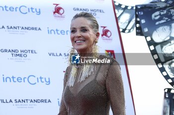 2024-07-19 - Sharon Stone attends the red carpet of the 70th Taormina Film Festival, day 7. - 70TH TAORMINA FILM FESTIVAL _ DAY 7 - NEWS - ART