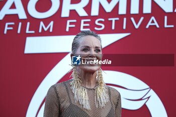 2024-07-19 - Sharon Stone attends the red carpet of the 70th Taormina Film Festival, day 7. - 70TH TAORMINA FILM FESTIVAL _ DAY 7 - NEWS - ART