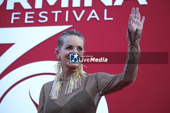 2024-07-19 - Sharon Stone attends the red carpet of the 70th Taormina Film Festival, day 7. - 70TH TAORMINA FILM FESTIVAL _ DAY 7 - NEWS - ART