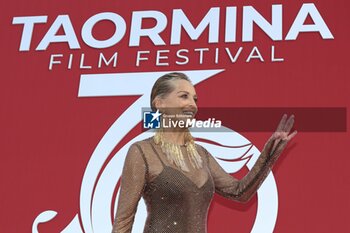 2024-07-19 - Sharon Stone attends the red carpet of the 70th Taormina Film Festival, day 7. - 70TH TAORMINA FILM FESTIVAL _ DAY 7 - NEWS - ART