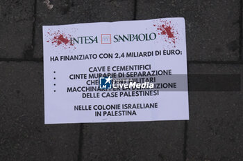 Pro-Palestinian blitz at the Intesa Sanpaolo bank - NEWS - CHRONICLE