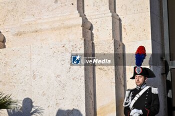 2024-01-24 - Carabinieri in alta uniforme, Carabiniere in high uniform - GIGI RIVA'S FUNERAL - NEWS - CHRONICLE