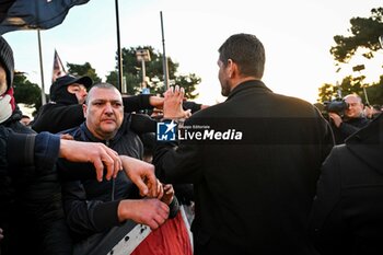 2024-01-24 - Nicola Riva and Tifosi, Fans, Supporters of Cagliari Calcio - GIGI RIVA'S FUNERAL - NEWS - CHRONICLE