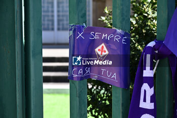 2024-03-20 - A banner in memory of ACF Fiorentina's General Director Joe Barone outside Artemio Franchi stadium - CHAPEL OF REST OF ACF FIORENTINA'S GENERAL DIRECTOR JOE BARONE - NEWS - CHRONICLE