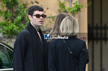 2024-04-15 - Son Robin Cavalli attends the funeral ceremony - FUNERAL OF ROBERTO CAVALLI - NEWS - CHRONICLE