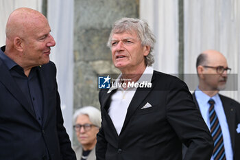 2024-04-15 - Giancarlo Antognoni attends the funeral ceremony - FUNERAL OF ROBERTO CAVALLI - NEWS - CHRONICLE