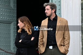 2024-04-15 - Paolo Ruffini attends the funeral ceremony - FUNERAL OF ROBERTO CAVALLI - NEWS - CHRONICLE